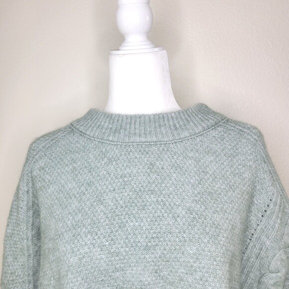 Madewell Havener Cable Stitch Crewneck Sweater Womens Plus Size 2XL NI313 New - Picture 6 of 14